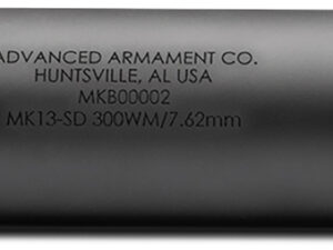 ADVANCED ARMAMENT COMPANY 65016 MK13-SD  30 Cal Rated Up To 300 Win Mag, Black Titanium, 90T Taper Mount