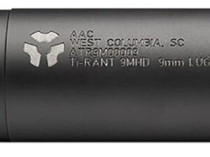 ADVANCED ARMAMENT COMPANY 65000 Ti-Rant 9M HD 9mm Luger 1.40" Black Stainless Steel Titanium Aluminum