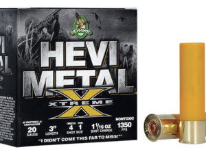 HEVI-Shot HS39202 HEVI-Metal Extreme 20Gauge 3" 1 1/16oz Steel/Tungsten 4/1Shot 25 Per Box/10 Case