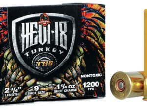 HEVI-Shot HS7109 HEVI-18 TSS Turkey 20Gauge 2.75" 1 1/4oz Tungsten 9Shot 5 Per Box/10 Case