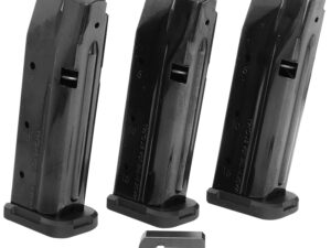 Shield Arms S15COMBOG33M1C S15 Magazine Gen 3 Combo 15rd 9mm Luger Compatible w/Glock 43X/48 Black Steel 3 Pack
