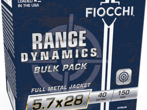 Fiocchi 57FMJ40 Range Dynamics  5.7x28mm 40gr Full Metal Jacket 150 Per Box/3 Case *Bulk
