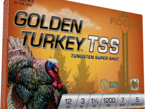 Fiocchi 123TSS7 Golden Turkey TSS 12Gauge 3" 1 5/8oz 7Shot 5 Per Box/10 Case