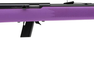 Savage Arms 40219 64 F Full Size 22 LR 10+1 21" Matte Black Carbon Steel Barrel, Matte Black Grooved Carbon Steel Receiver, Purple Fixed Synthetic Stock, Right Hand