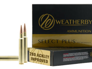 Weatherby F280A150SCO Select Plus  280Ackley Improved 150gr Swift Scirocco 20 Per Box/10 Case