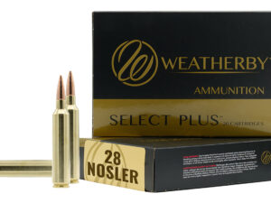 Weatherby F28NOS150SCO Select Plus  28Nosler 150gr Swift Scirocco 20 Per Box/10 Case