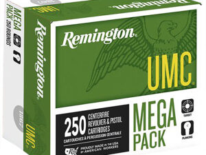 Remington Ammunition 23779 UMC Mega Pack 40S&W 180gr Full Metal Jacket 250 Per Box/4 Case