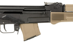 Arsenal SAM7R-62FDEM SAM7R  7.62x39mm 10+1 16.25" Black Chrome Lined Steel Barrel, Black Steel Receiver, Fixed Flat Dark Earth Synthetic Stock & Polymer Grip