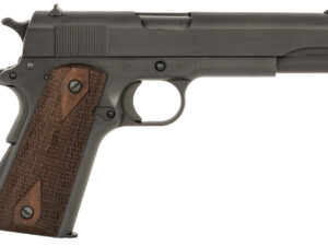 Tisas 10100539 1911 A1 US Army WWII 45 ACP 7+1 5" Black Steel Barrel Manganese Phosphate Coated Serrated Carbon Steel Slide & Frame w/Beavertail