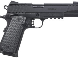 EAA GIRSAN 391047 MC1911 S Influencer Full Size 45 ACP 8+1 5" Blued Steel Barrel, Black Optic Ready/Serrated Steel Slide & Frame w/Picatinny Rail & Beavertail, Black Polymer Grip