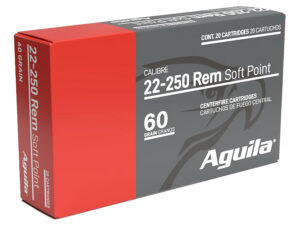 Aguila 8338AG   22-250Rem 60gr InterLock Boat Tail Soft Point 20 Per Box/10 Case