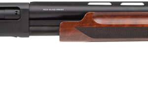 Rock Island PA12MNL24 PA12 Turkey 12 Gauge Pump 3.5" 4+1, 24" Black Anodized Smooth Bore/Vent Rib Barrel & Receiver, Fixed Walnut Wood Stock