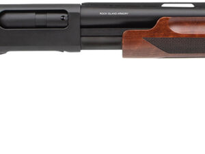Rock Island PA12MNL26 PA12 Waterfowl 12 Gauge Pump 3.5" 4+1, 2" Black Anodized Smooth Bore/Vent Rib Barrel & Receiver, Fixed Walnut Wood Stock
