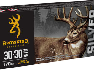 Browning Ammo B192630301  Silver 30-30Win 170gr Plated Soft Point 20 Per Box/10 Case