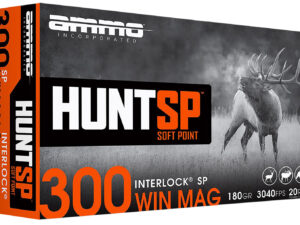 Ammo Inc 300WM10SPA20 Hunt  300Win 180gr Soft Point 20 Per Box/10 Case