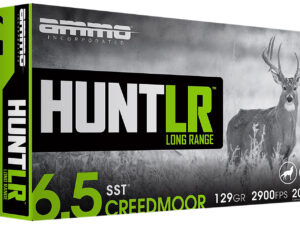 Ammo Inc 65CM129SSTA20 Hunt Long Range 6.5Creedmoor 129gr Super Shock Tip 20 Per Box/10 Case