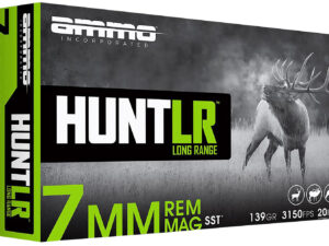 Ammo Inc 7MM139SSTA20 Hunt Long Range 7mm 139gr Super Shock Tip 20 Per Box/10 Case