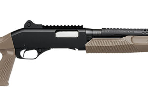 Stevens 19468 320 Security 12 Gauge Pump 5+1 18.50" Matte Black Heat Shield Barrel, Picatinny Rail Receiver, Bottom Picatinny Rail, Tactical w/Pistol Grip Flat Dark Earth Synthetic Stock, Ambidextrous