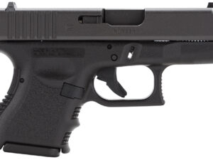 Glock PI3950201 G39 Gen3 Sub-Compact 45 GAP 6+1 3.43" Black Polygonal Rifled Barrel, Matte Black Serrated Slide, Black Polymer Frame, Black Textured Finger Grooved Polymer Grip, Right Hand