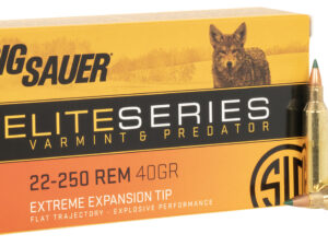 Sig Sauer E225VP4020 Elite Varmint & Predator 22-250Rem 40gr Extreme Expansion Tip 20 Per Box/10 Case