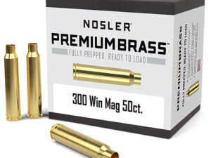 Nosler 10227 Premium Brass Unprimed Cases 300WinMag Rifle Brass 50/Box