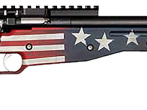 Crickett KSA2150-OG Precision  Full Size 22 LR Single Shot 16.10" Blued Threaded Bull Barrel, Blued Crickettinny Rail Steel Receiver, Old Glory Synthetic Adj LOP Stock