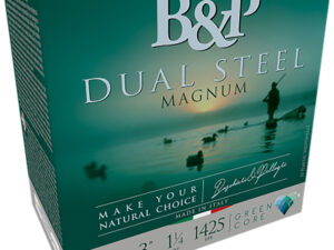 B&p Ammunition 12B8DS23 Dual Steel  12Gauge 3" 1 1/8oz 2/3Shot 10 Per Box/10 Case