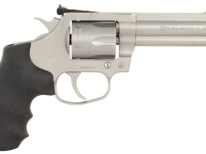 Colt Mfg KCOBRASM4RTS King Cobra Target 357 Mag 6 Shot 4.25" Matte Stainless Steel Barrel, Cylinder & Frame, Black Hogue Overmolded Grips, Exposed Hammer