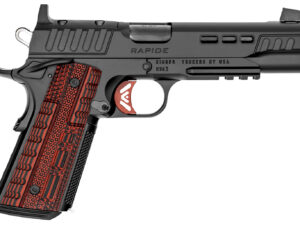 Kimber Mfg.,inc 3000453 Rapide Heat 9mm Luger 9+1 5.50" Black DLC Steel Barrel, KimPro II Black Lightening Cut/Optic Ready/Serrated Steel Slide, Kimpro II Black Steel Frame w/Beavertail, Red G10 Grip
