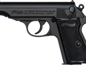 Walther Arms 4796028 PP  380 ACP 7+1 3.90" Black Steel Barrel, Black Serrated Steel Slide, Aluminum Frame w/Beavertail, Textured Grips