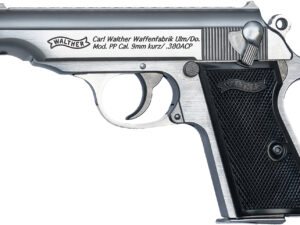 Walther Arms 4796029 PP  32 ACP 8+1 3.90" Stainless Steel Barrel, Stainless Serrated Steel Slide, Stainless Aluminum Frame w/Beavertail, Textured Polymer Grip