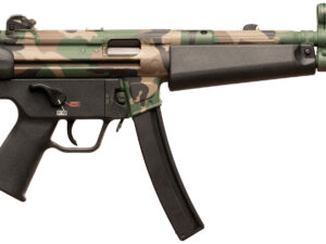 HK 81001152 SP5  Sports South Exclusive 9mm Luger 30+1 8.86" Black Steel Barrel Aluminum Woodland Camo Right Hand