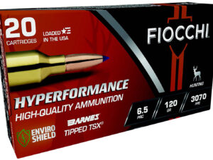 Fiocchi 65PRCTT Hyperformance  6.5PRC 120gr Barnes Tipped TSX 20 Per Box/10 Case