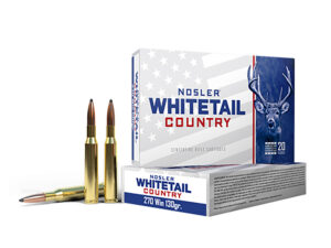 Nosler 40110 Whitetail Country  270Win 130gr Spitzer Boat Tail 20 Per Box/10 Case