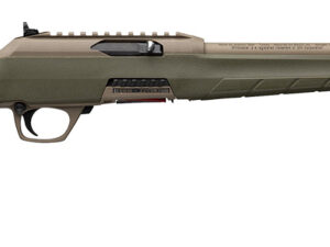 Winchester Repeating Arms 521158102 Wildcat SR 22 LR 10+1 16.50" Flat Dark Earth Button Rifled Barrel, Flat Dark Earth Picatinny Rail Polymer Receiver, Adj Cheek Piece & LOP OD Green Synthetic Stock