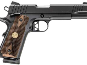 Charles Daly 440213 Superior  45 ACP 10+1 5" Stainless Steel Barrel, Black Serrated Steel Slide, Black Steel Frame w/Beavertail, Walnut Diamond Checkered Grip, ZeroTech Red Dot