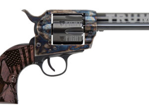 Traditions SAT73002FT 1873 Trump-Fight 45 Long Colt 6 Shot 4.75" Blued "Trump" w/Engraved Barrel, "Fight" Engraved Cylinder, Color Case Hardened Steel Frame, Walnut w/Trump Design Grip, Exposed Hammer