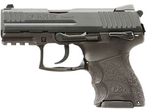HK 81001110 P30SK V3 Sub-Compact Frame 9mm Luger 10+1 3.27" Stainless Steel Barrel, Black Cerakote Serrated Steel Slide, Black Polymer Frame w/Picatinny Rail, Ambidextrous