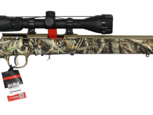 Savage Arms 90757 93 XP 22 WMR 10+1 21" Coyote Tan Cerakote Button-Rifled Barrel & Drilled & Tapped Steel Receiver, Brush Camouflage Fixed Synthetic Stock, Weaver 3-9x40mm