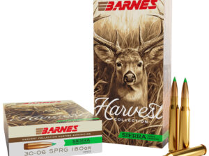Barnes Bullets 32403  Harvest 30-06Springfield 180gr Sierra Tipped GameKing 20 Per Box/10 Case