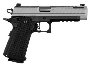 Live Free Armory LFAPF812076 Apollo 11  9mm 17+1 4.15" 416 Stainless Steel Slide Elite Gray Cerakote Black Polymer Grip