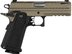 Live Free Armory LFAPF712086 Apollo 11  9mm 17+1 4.15" 416 Stainless Steel Slide Elite Flat Dark Earth Cerakote Black Polymer Grip