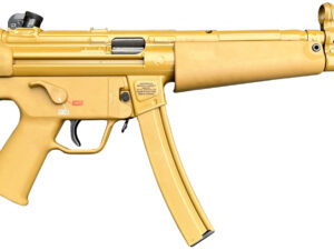 HK 81001078 SP5 RAL8000 9mmx19 30+1 8.86" Black Navy-Style Threaded Barrel, Flat Dark Earth Receiver, FDE Polymer Grip, 2 Magazines