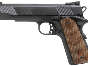 Iver Johnson Arms EAGLE9 1911 A1 Eagle 9mm Luger 9+1 5" Black Steel Barrel, Matte Blued Serrated Steel Slide & Frame w/Beavertail, Dymondwood Walnut Grip