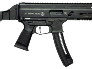Grand Power 197892004817 TR22 Stribog 22 LR 25+1 8" Black Threaded Barrel, Black Picatinny Rail Receiver, Black Aluminum Frame w/Lower Picatinny Rail, SB Tactical Brace, Black Polymer Grips