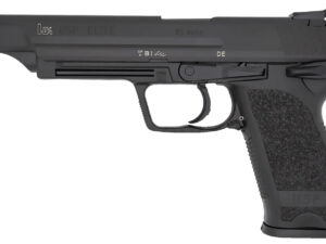 HK 81000368 USP V1 Elite 45 ACP 10+1 6.02" Stainless Stainless Steel Barrel, Black Long/Serrated Steel Slide, Black Polymer Frame, Black Polymer Grip