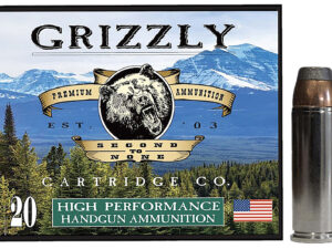 Grizzly Ammo GC45C+P10   45Colt+P 300gr Bonded Flat Point 20 Per Box/10 Case