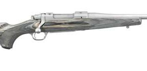 RUGER HAWKEYE LAMINATED COMP 243WIN 16.5" MT STS, BLK LAM STOCK, 4RD
