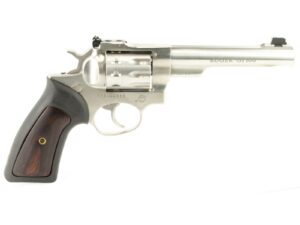 RUGER GP100 22LR REV 5.5" STS RBR WOOD GRP FO ADJ SGHT