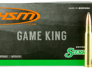 HSM 30843N Game King  308 Win 180 gr Sierra GameKing Spitzer Boat Tail 20 Per Box/ 25 Case
